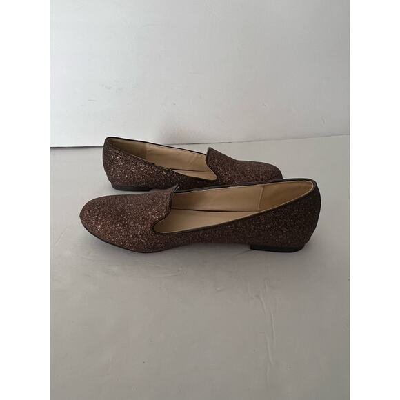 Frederic's Women's Glitter Sparkle Loafer Slip-On Almond Toe Blush Pink Size 7.5 - Picture 8 of 11